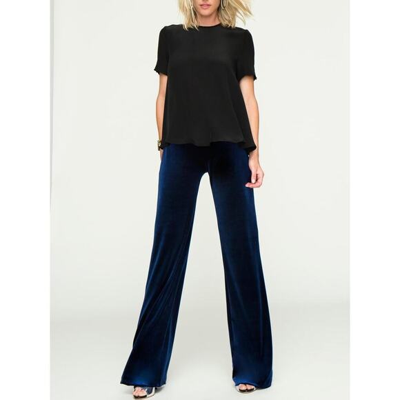 Reconnect Charlotte Straight Leg Velvet Maternity Velour Pants - Picture 1 of 10